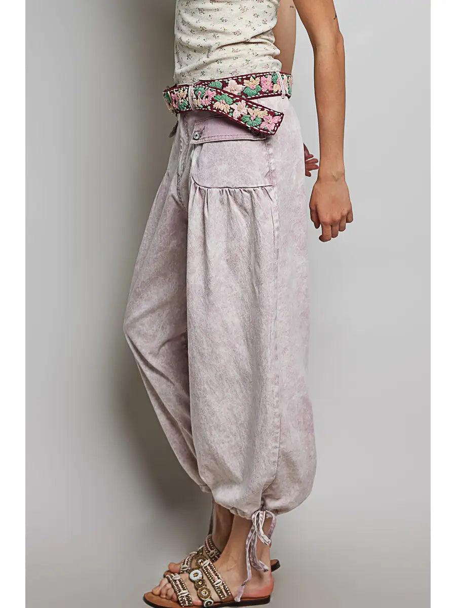 PLEAT POWER PANTS