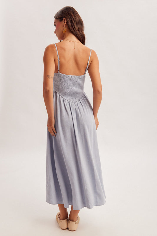 DROP WAIST MIDI DREAMS DRESS