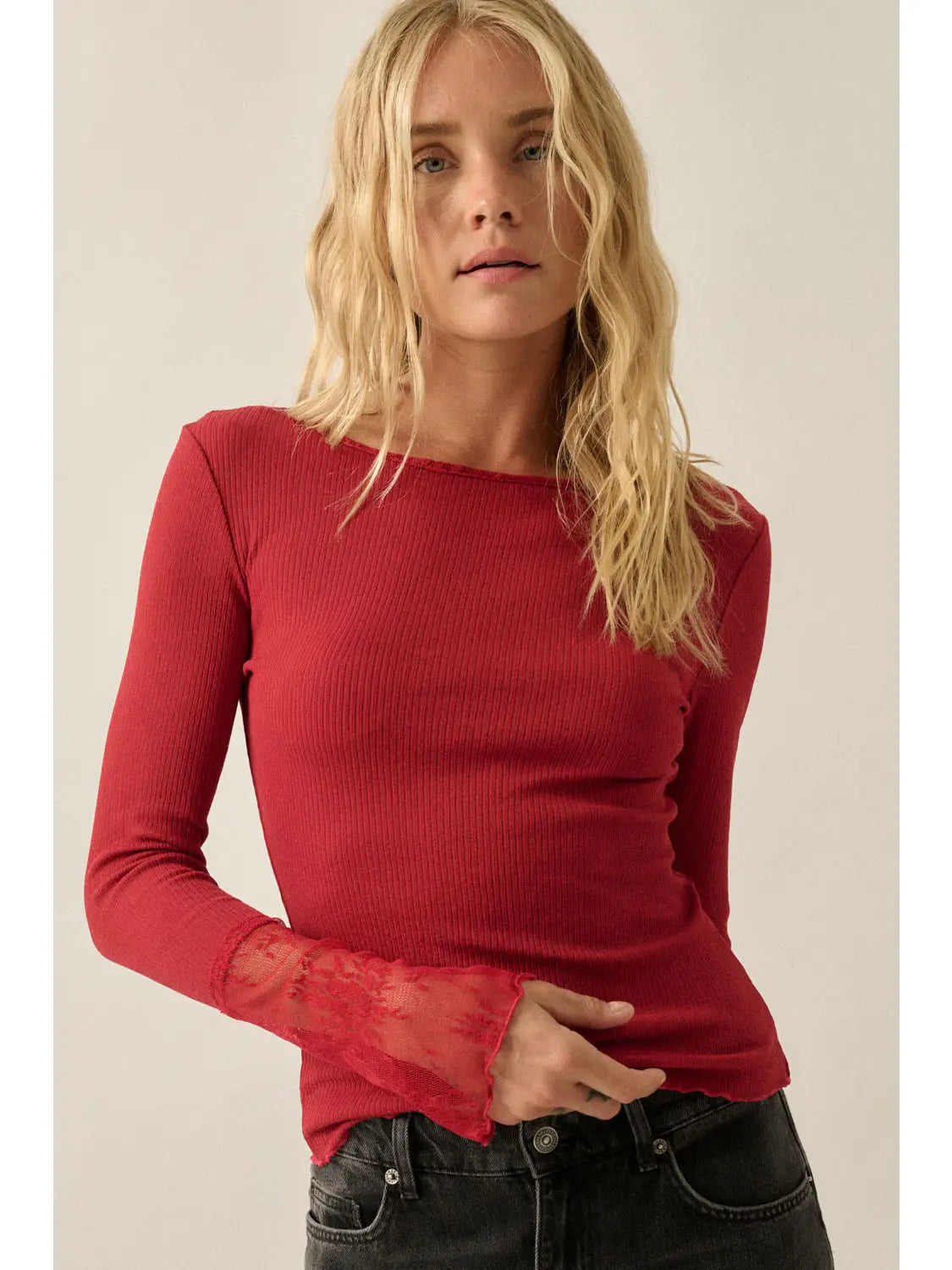 LACEY CUFF TOP