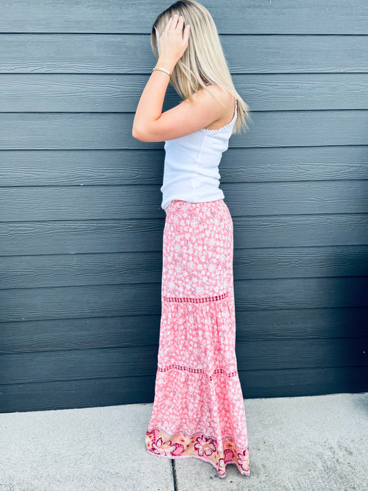 WIDE LEG PRINTED PANTS