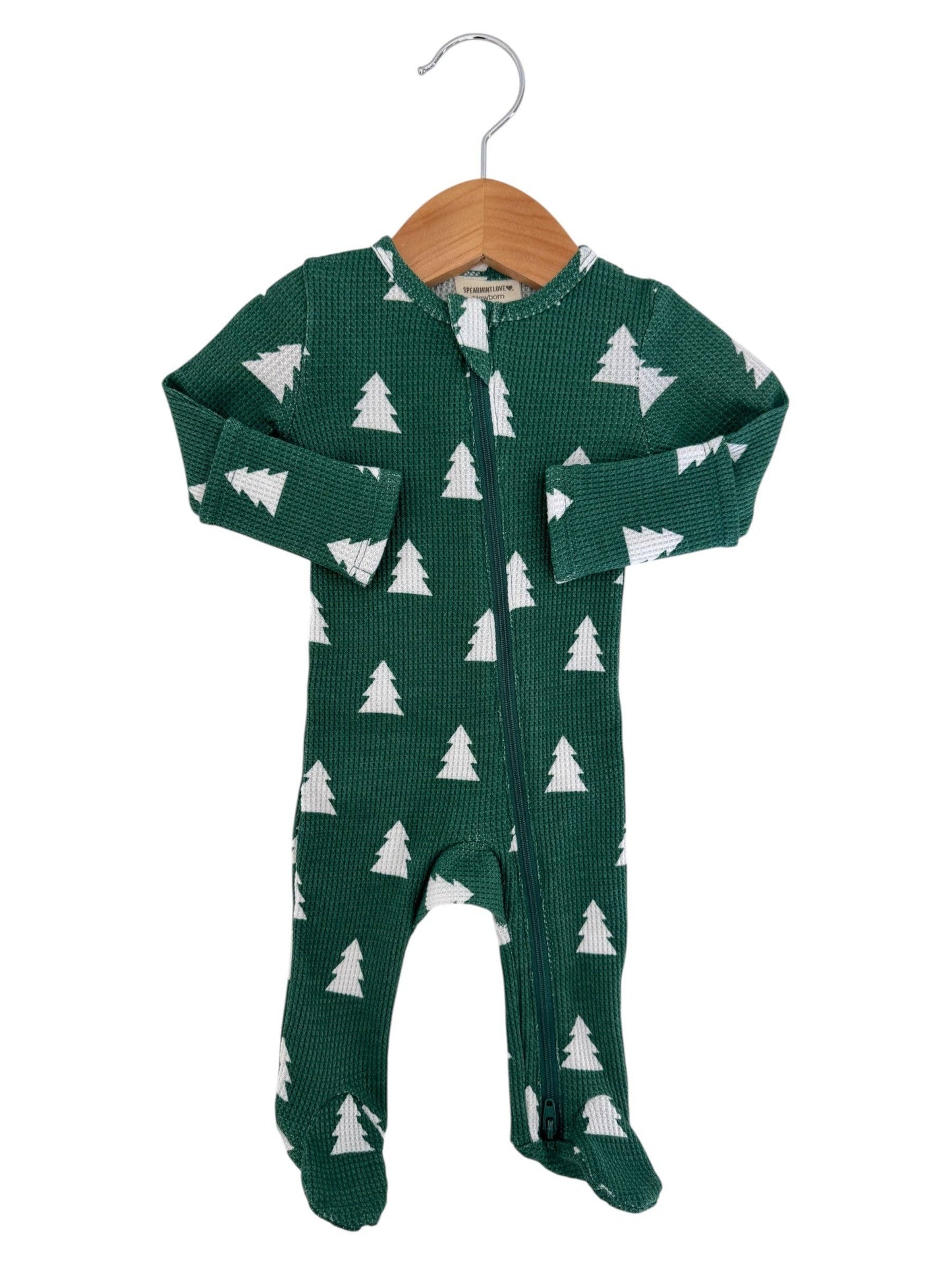 SPRUCE WAFFLE KNIT FOOTIE