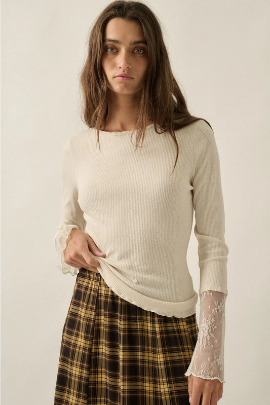 LACEY CUFF TOP