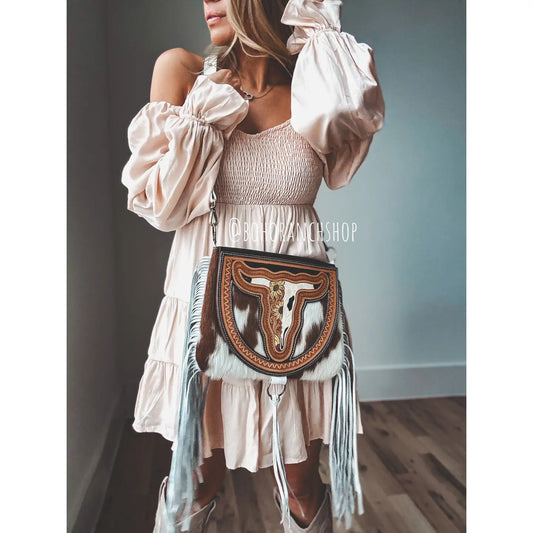 Caroline Crossbody Steer Purse
