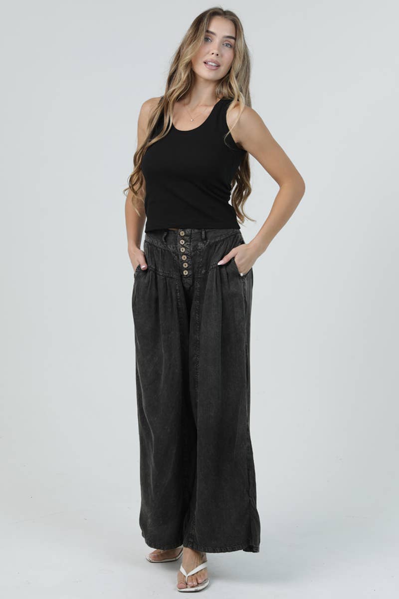 ACID RAIN BUTTON PANTS