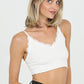 LACE TRIM IVORY BRALETTE