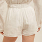 EMROIDERED LINEN SHORT