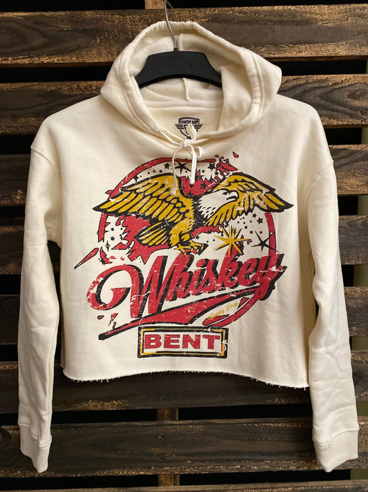 WHISKEY BENT CROPPED HOODIE