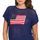NAVY SHORT SLEEVE TOP