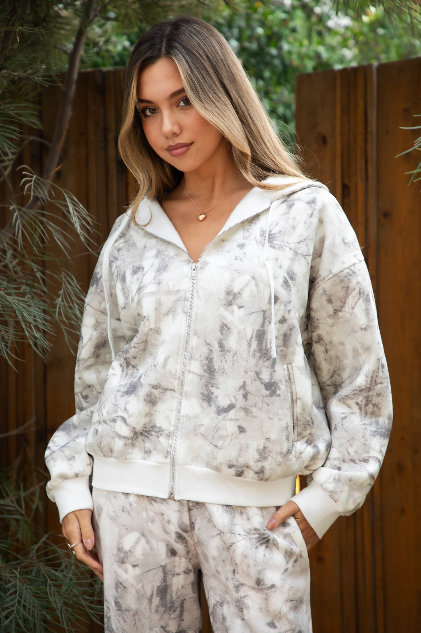 Woodland Camo Zip up Hoodie