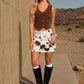BUTTON DOWN CROP VEST