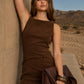 SUEDE MINI DRESS