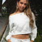 Heather White Off the Shoulder