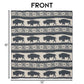 WRANGLER BUFFALO SLATE STRETCHY THROW