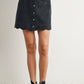 DENIM BUTTON SKIRT