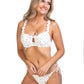 FLORAL RUFFLE CUTE UNDERWIRE BIKINI SET