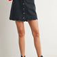 DENIM BUTTON SKIRT