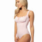 SOLID EYELET ONE PIECE RUFFLE TRIM SWIMSUIT