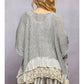 RUFFLE LACE CARDI