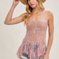 SHEER LACE TANK