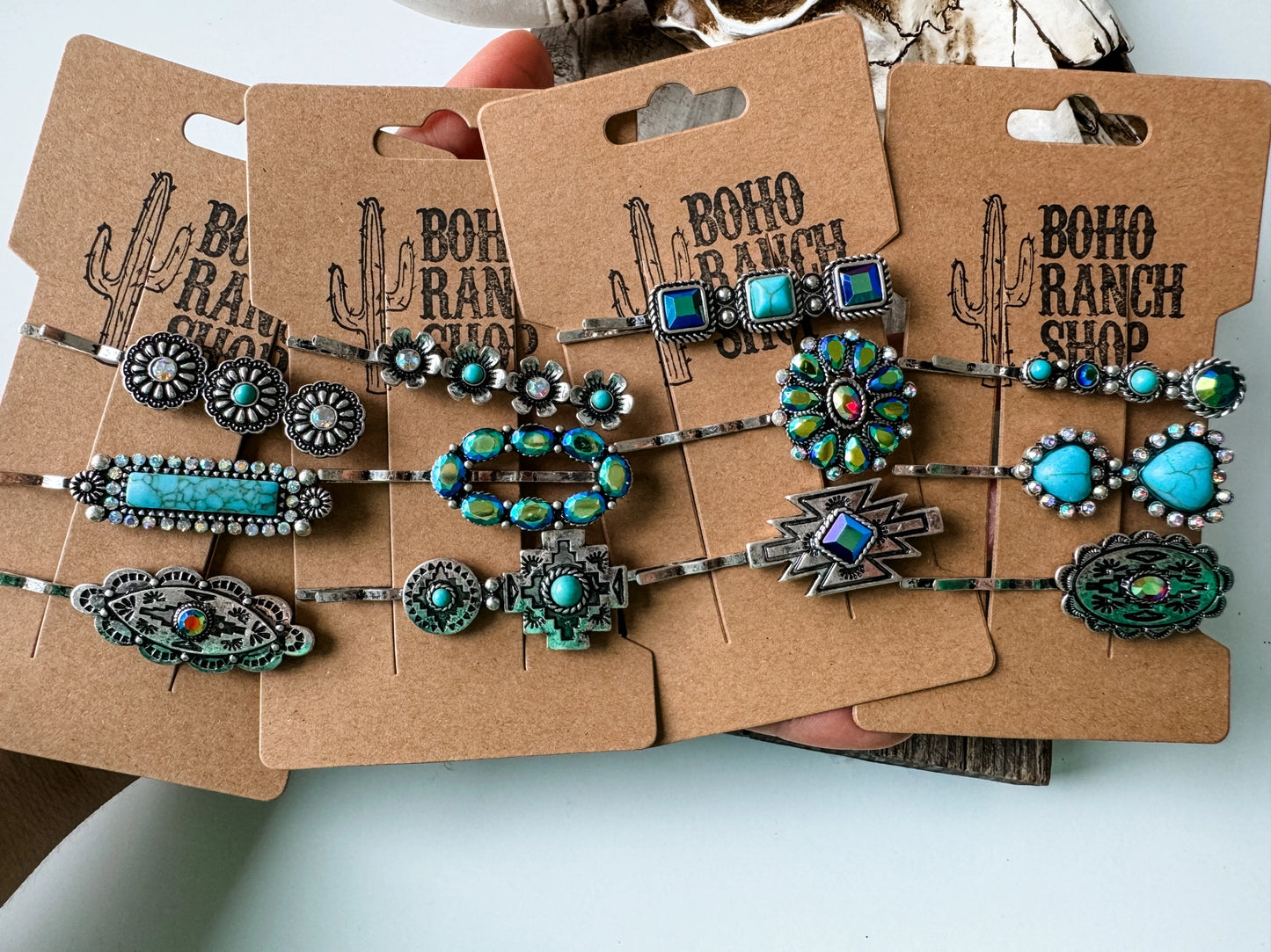 Western Bling Bobby Pins