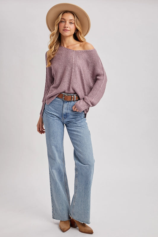 MAUVE MOMENTS SWEATER