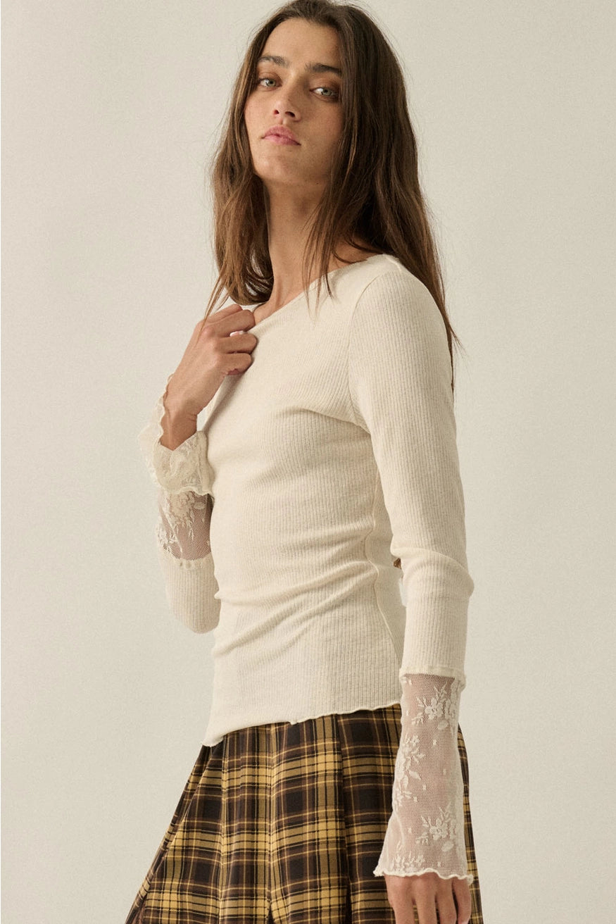 LACEY CUFF TOP