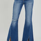 RISEN HIGH RISE DISTRESSED FLARE JEANS