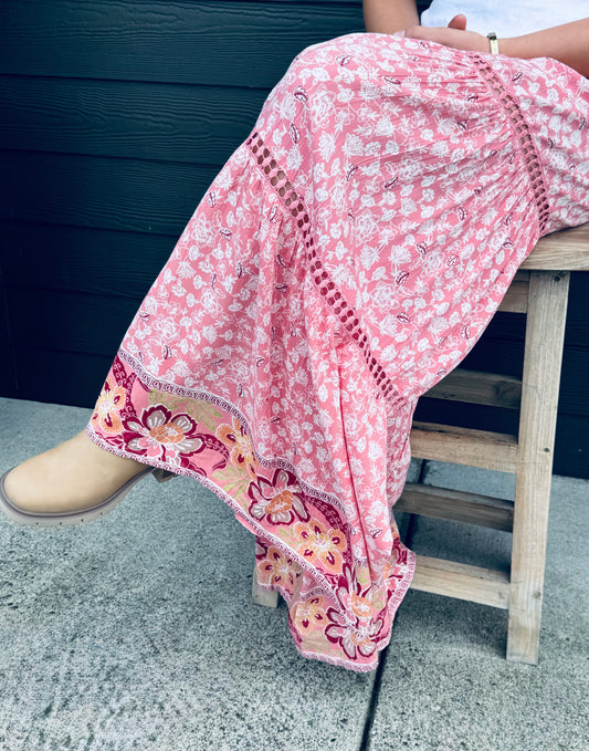 WIDE LEG PRINTED PANTS