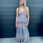 LONG LACE TRIM DRESS