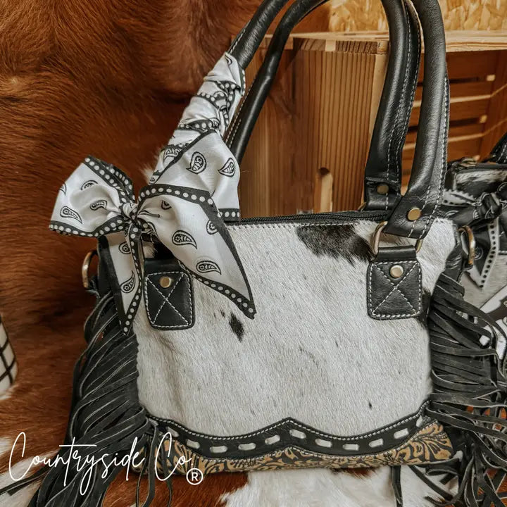 IRIS COWHIDE PURSE