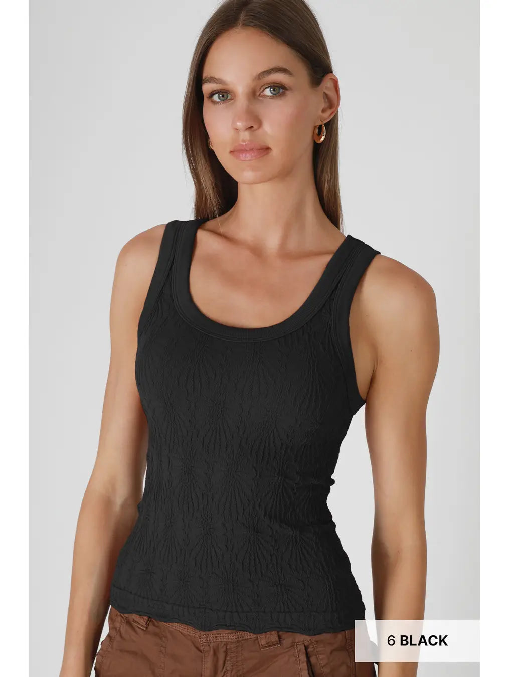 FLORAL BLACK REVERSABLE TANK