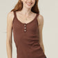 RIBBED LACE STRAP TANK