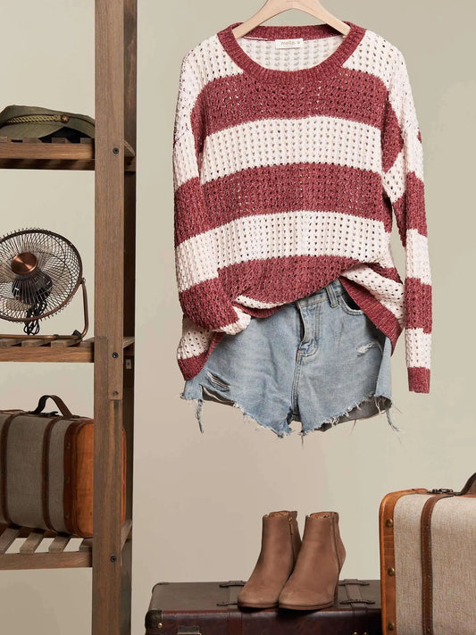 COLOR BLOCK SWEATER