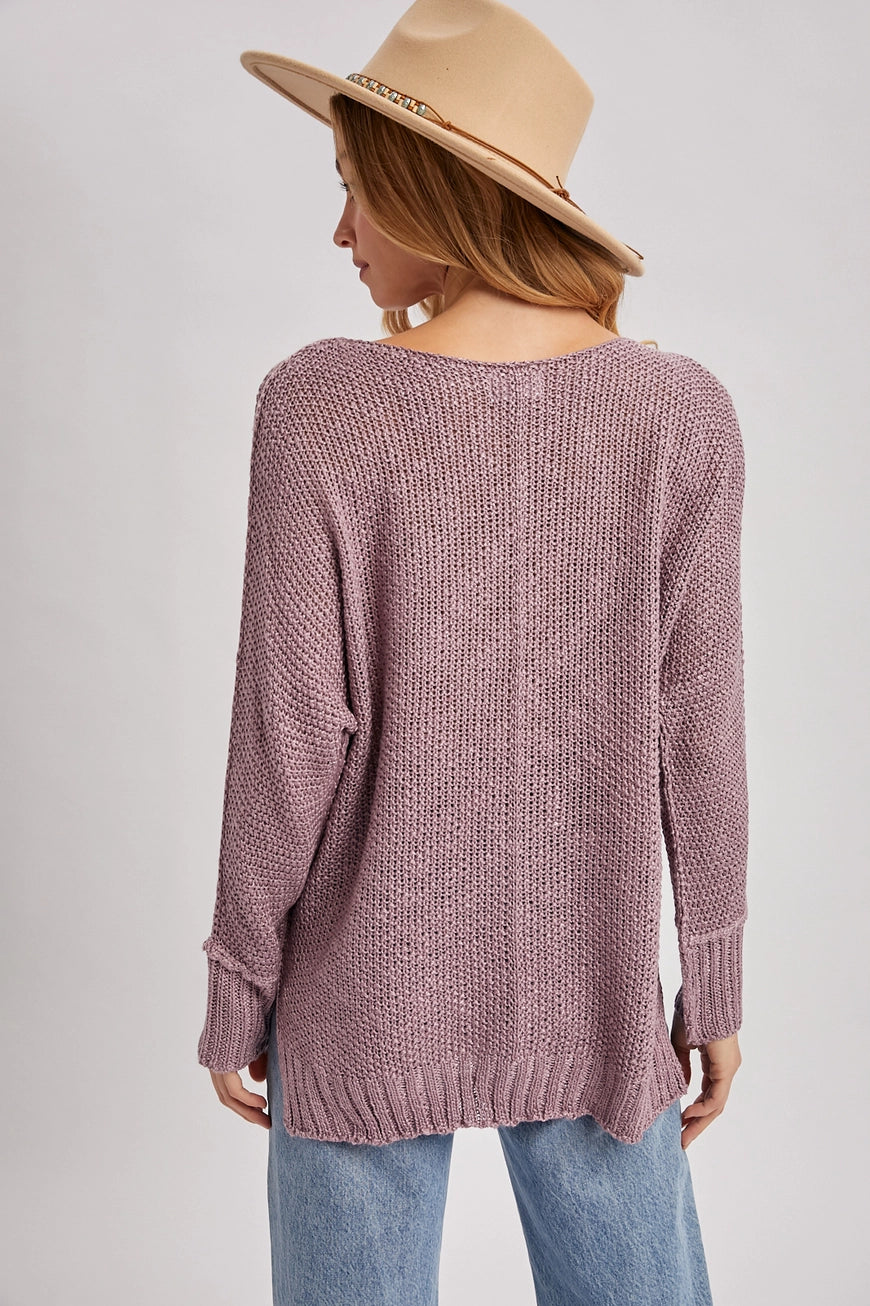 MAUVE MOMENTS SWEATER
