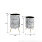 WHITE FLORAL PLANTER (SET OF 2)