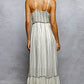 TASSEL RUFFLE MAXI DRESS