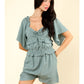 Sweetheart Woven Romper