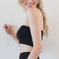 RIBBED BANDEAU TOP