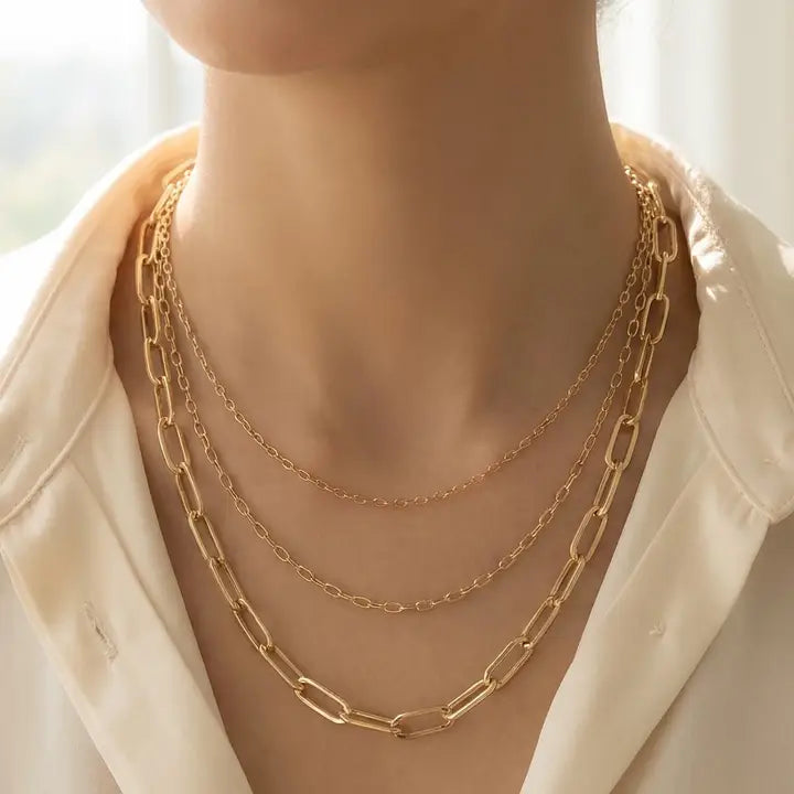 OVAL CHAIN NECKLACE
