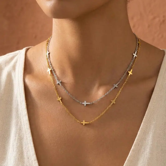 MINI CROSS NECKLACE
