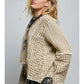 RAW EDGE LINEN TOP