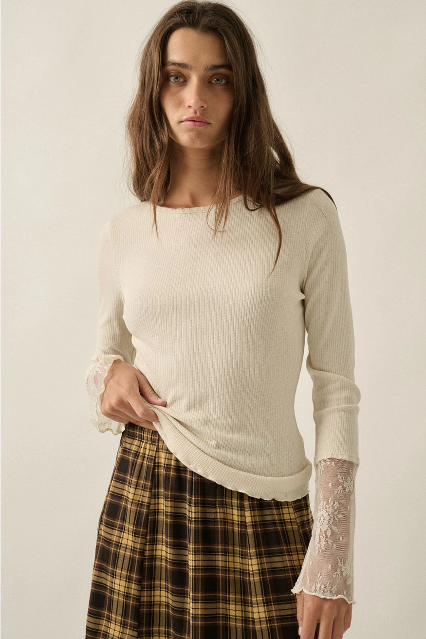 LACEY CUFF TOP