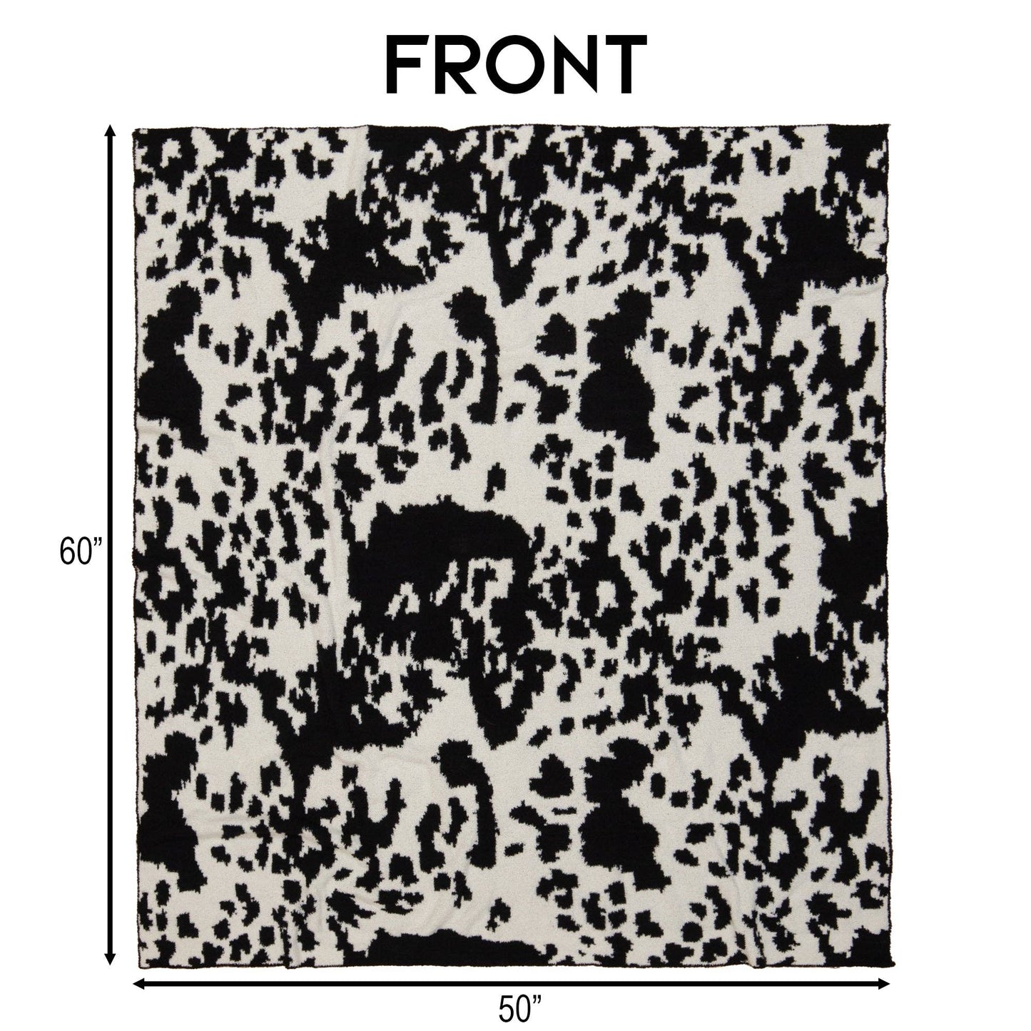 WRANGLER STRETCHY COW THROW