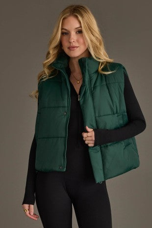 GREEN PUFFER VEST