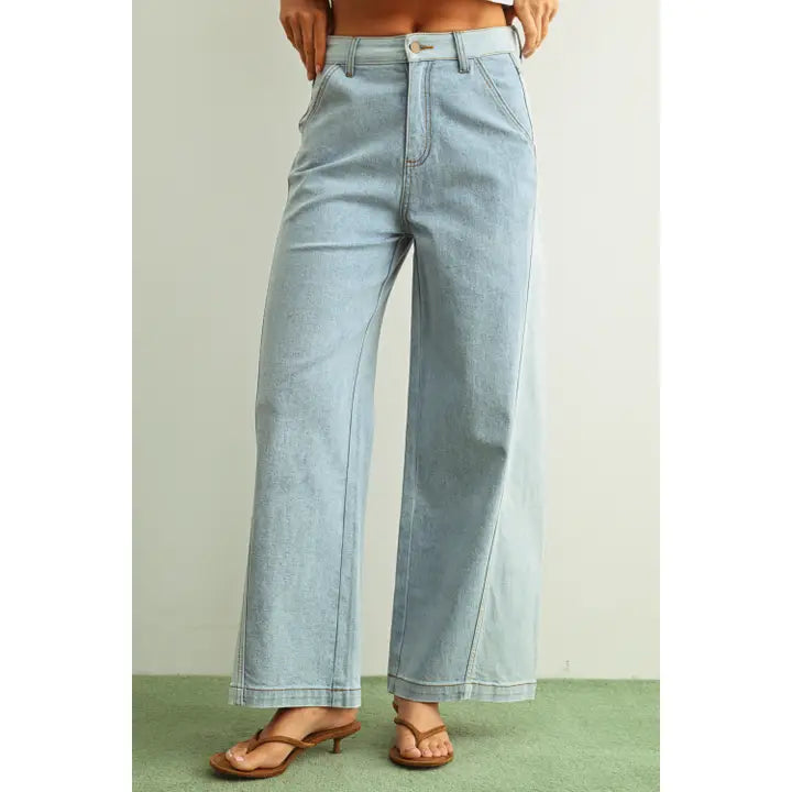 Color Blocked Jeans