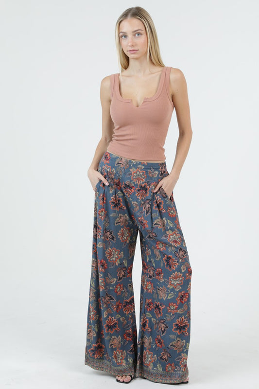 PERIWINKLE WIDE LEG PANT